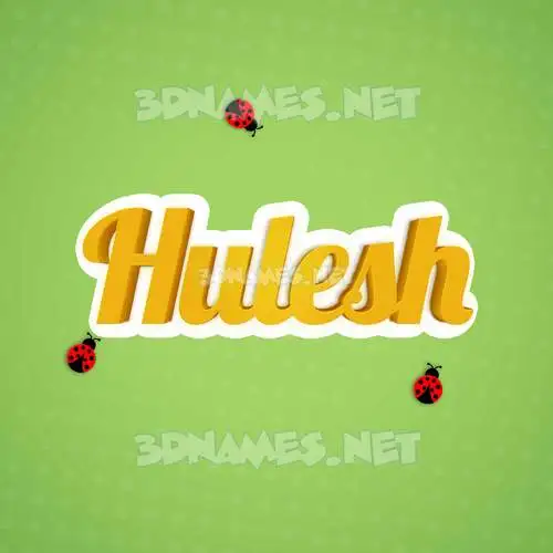 hulesh in Ladybugs style - 3D name wallpaper hulesh in Ladybugs style - 3D name wallpaper