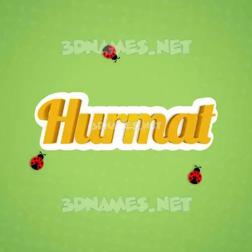 hurmat in Ladybugs style - 3D name wallpaper hurmat in Ladybugs style - 3D name wallpaper