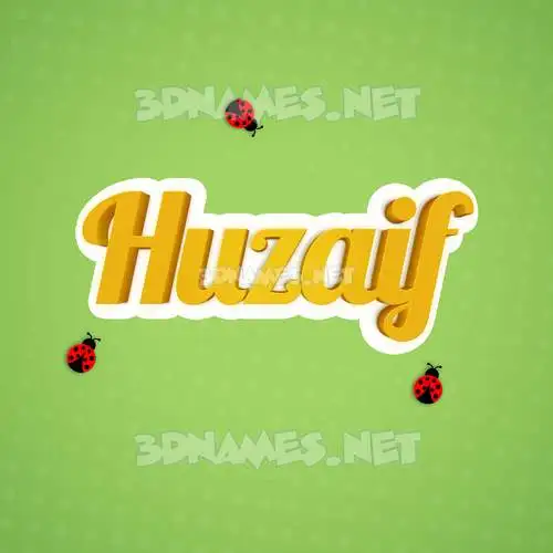 huzaif in Ladybugs style - 3D name wallpaper huzaif in Ladybugs style - 3D name wallpaper