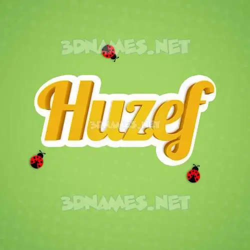huzef in Ladybugs style - 3D name wallpaper huzef in Ladybugs style - 3D name wallpaper