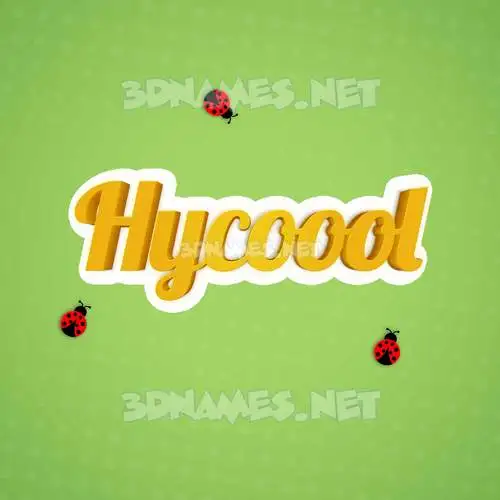 hycoool in Ladybugs style - 3D name wallpaper hycoool in Ladybugs style - 3D name wallpaper