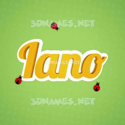 iano in Ladybugs style - 3D name wallpaper iano in Ladybugs style - 3D name wallpaper
