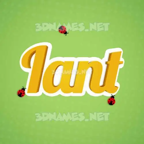 iant in Ladybugs style - 3D name wallpaper iant in Ladybugs style - 3D name wallpaper