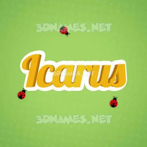 icarus in Ladybugs style - 3D name wallpaper icarus in Ladybugs style - 3D name wallpaper