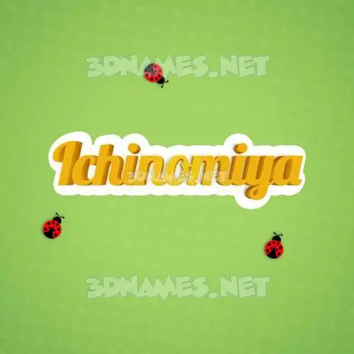 ichinomiya in Ladybugs style - 3D name wallpaper ichinomiya in Ladybugs style - 3D name wallpaper
