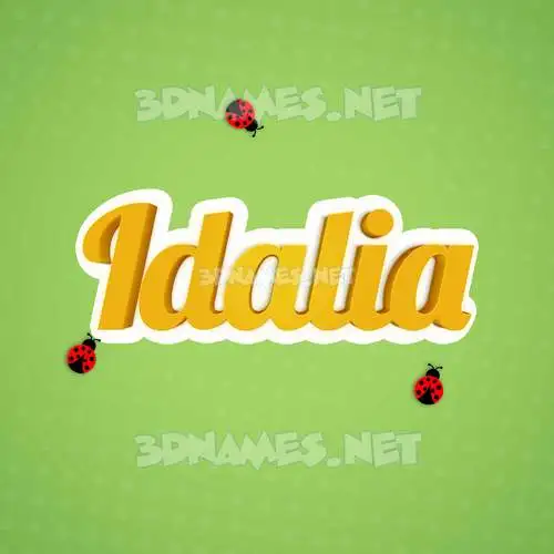 idalia in Ladybugs style - 3D name wallpaper idalia in Ladybugs style - 3D name wallpaper