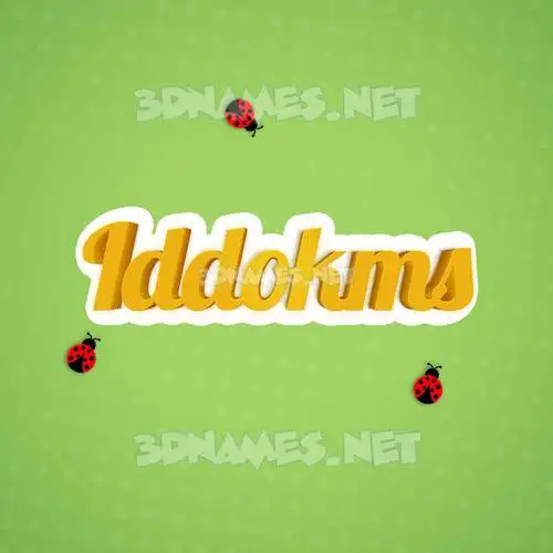 iddokms in Ladybugs style - 3D name wallpaper iddokms in Ladybugs style - 3D name wallpaper
