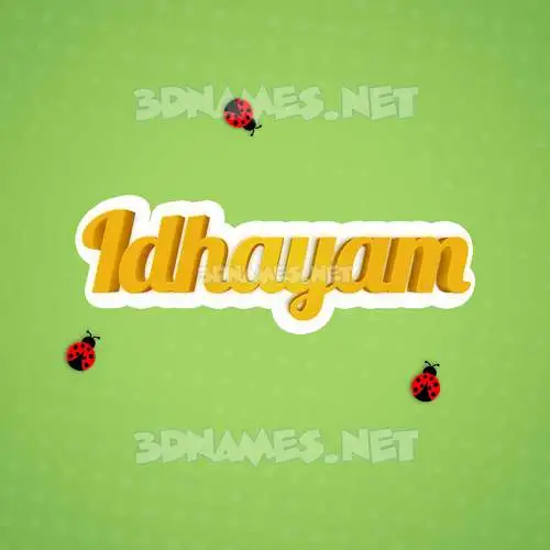 idhayam in Ladybugs style - 3D name wallpaper idhayam in Ladybugs style - 3D name wallpaper