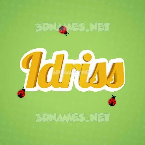 idriss in Ladybugs style - 3D name wallpaper idriss in Ladybugs style - 3D name wallpaper