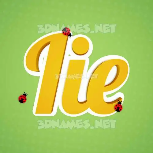 iie in Ladybugs style - 3D name wallpaper iie in Ladybugs style - 3D name wallpaper