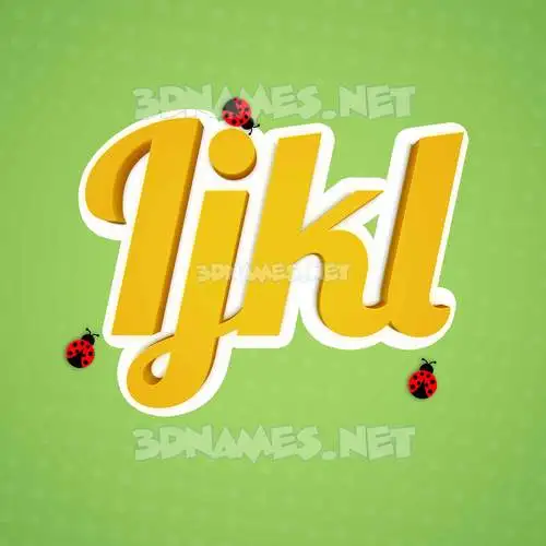 ijkl in Ladybugs style - 3D name wallpaper ijkl in Ladybugs style - 3D name wallpaper