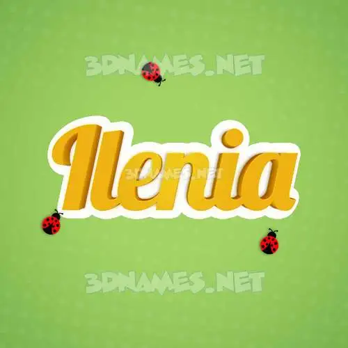ilenia in Ladybugs style - 3D name wallpaper ilenia in Ladybugs style - 3D name wallpaper