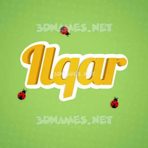 ilqar in Ladybugs style - 3D name wallpaper ilqar in Ladybugs style - 3D name wallpaper