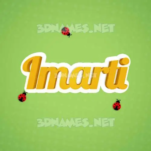 imarti in Ladybugs style - 3D name wallpaper