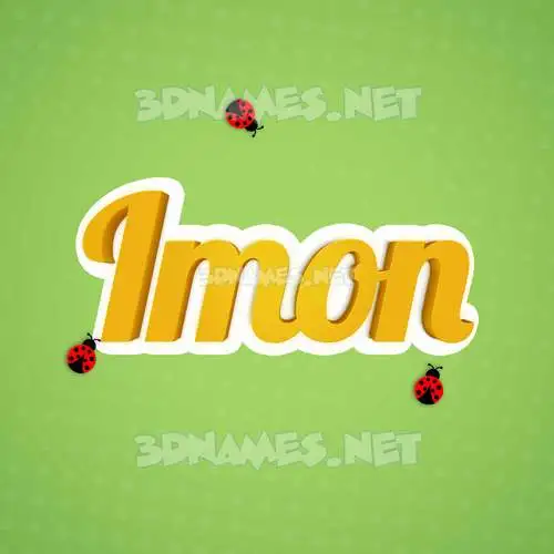imon in Ladybugs style - 3D name wallpaper imon in Ladybugs style - 3D name wallpaper