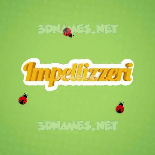 impellizzeri in Ladybugs style - 3D name wallpaper impellizzeri in Ladybugs style - 3D name wallpaper