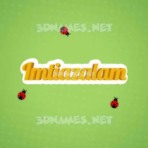 imtiazalam in Ladybugs style - 3D name wallpaper imtiazalam in Ladybugs style - 3D name wallpaper
