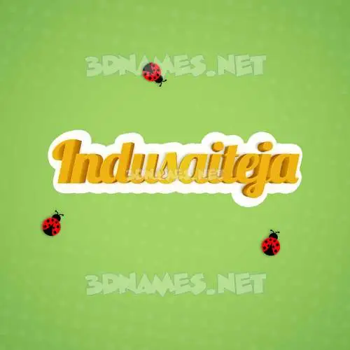 indusaiteja in Ladybugs style - 3D name wallpaper indusaiteja in Ladybugs style - 3D name wallpaper