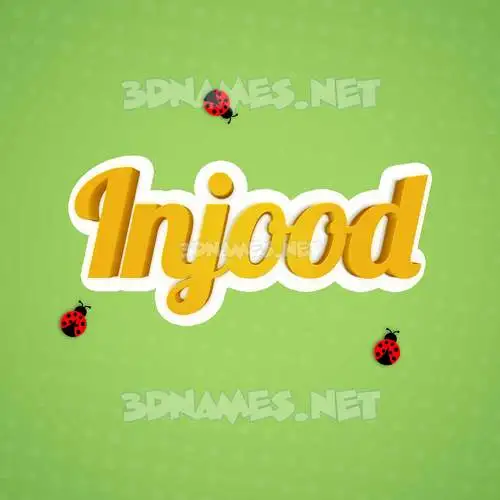 injood in Ladybugs style - 3D name wallpaper injood in Ladybugs style - 3D name wallpaper