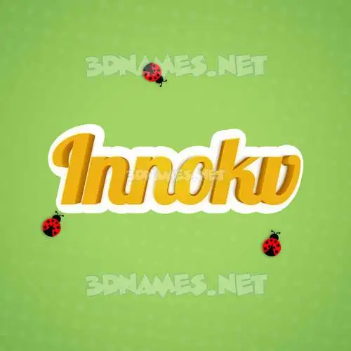 innokv in Ladybugs style - 3D name wallpaper innokv in Ladybugs style - 3D name wallpaper