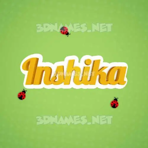 inshika in Ladybugs style - 3D name wallpaper inshika in Ladybugs style - 3D name wallpaper