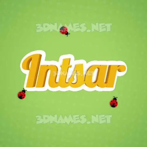 intsar in Ladybugs style - 3D name wallpaper intsar in Ladybugs style - 3D name wallpaper