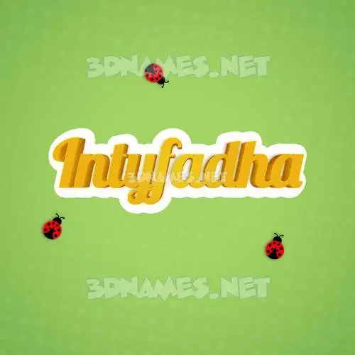 intyfadha in Ladybugs style - 3D name wallpaper intyfadha in Ladybugs style - 3D name wallpaper