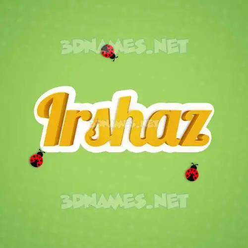 irshaz in Ladybugs style - 3D name wallpaper irshaz in Ladybugs style - 3D name wallpaper