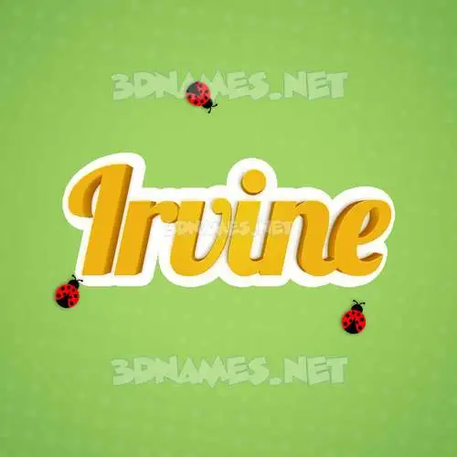 irvine in Ladybugs style - 3D name wallpaper irvine in Ladybugs style - 3D name wallpaper