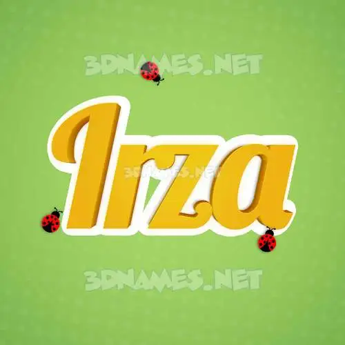 irza in Ladybugs style - 3D name wallpaper irza in Ladybugs style - 3D name wallpaper