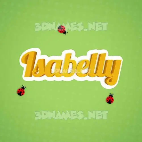 isabelly in Ladybugs style - 3D name wallpaper isabelly in Ladybugs style - 3D name wallpaper