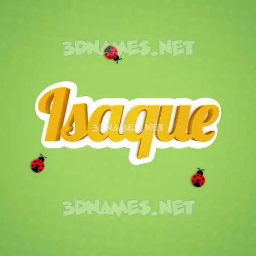 isaque in Ladybugs style - 3D name wallpaper isaque in Ladybugs style - 3D name wallpaper