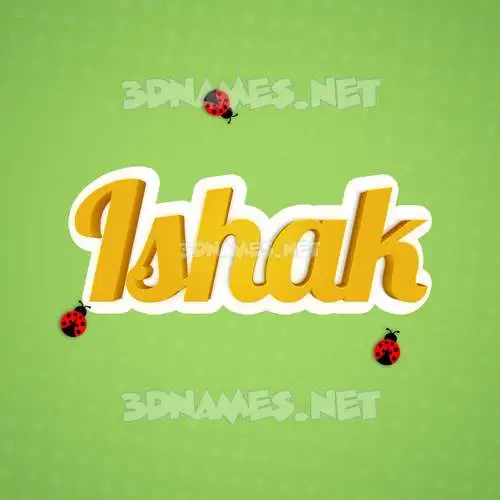 ishak in Ladybugs style - 3D name wallpaper ishak in Ladybugs style - 3D name wallpaper