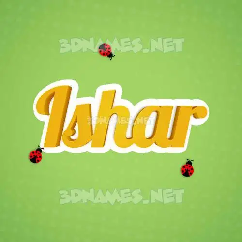 ishar in Ladybugs style - 3D name wallpaper ishar in Ladybugs style - 3D name wallpaper