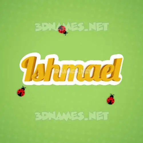 ishmael in Ladybugs style - 3D name wallpaper ishmael in Ladybugs style - 3D name wallpaper
