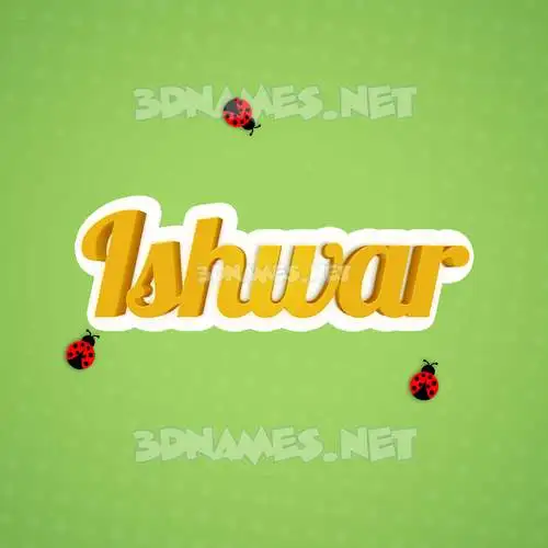 ishwar in Ladybugs style - 3D name wallpaper ishwar in Ladybugs style - 3D name wallpaper
