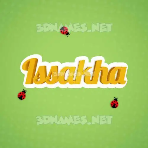issakha in Ladybugs style - 3D name wallpaper issakha in Ladybugs style - 3D name wallpaper