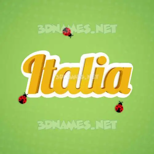 italia in Ladybugs style - 3D name wallpaper italia in Ladybugs style - 3D name wallpaper