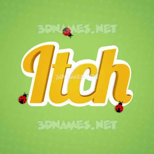 itch in Ladybugs style - 3D name wallpaper itch in Ladybugs style - 3D name wallpaper