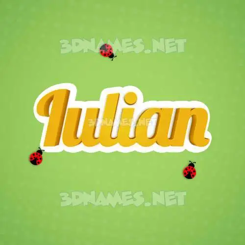 iulian in Ladybugs style - 3D name wallpaper iulian in Ladybugs style - 3D name wallpaper