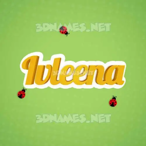 ivleena in Ladybugs style - 3D name wallpaper ivleena in Ladybugs style - 3D name wallpaper