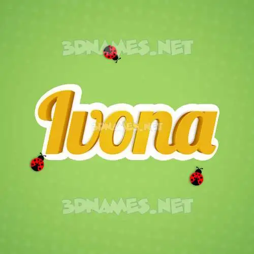 ivona in Ladybugs style - 3D name wallpaper ivona in Ladybugs style - 3D name wallpaper