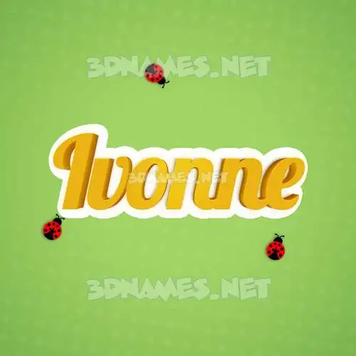 ivonne in Ladybugs style - 3D name wallpaper ivonne in Ladybugs style - 3D name wallpaper