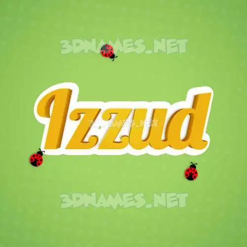 izzud in Ladybugs style - 3D name wallpaper izzud in Ladybugs style - 3D name wallpaper