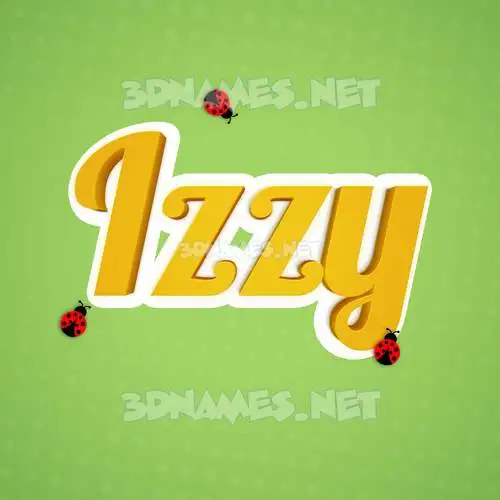 izzy in Ladybugs style - 3D name wallpaper izzy in Ladybugs style - 3D name wallpaper