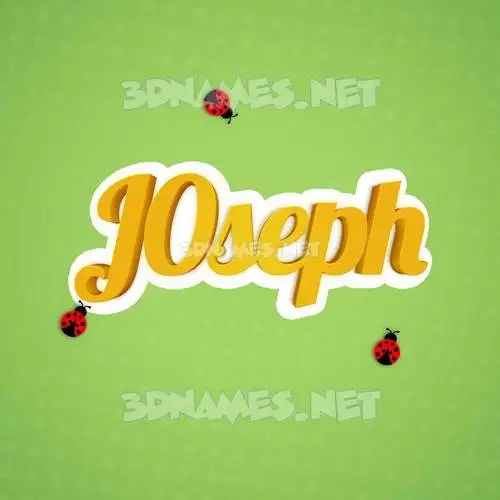 j0seph in Ladybugs style - 3D name wallpaper