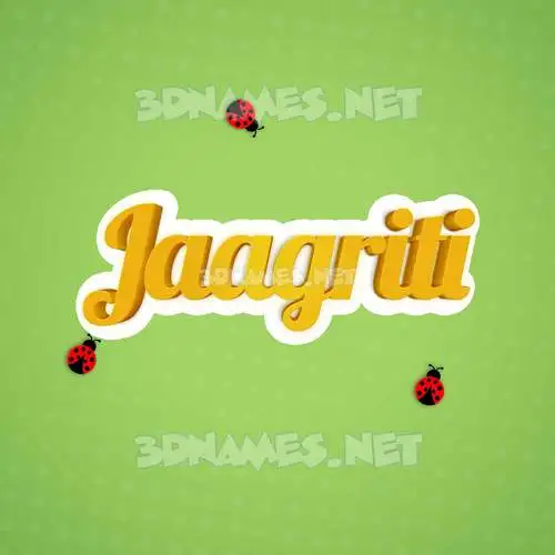 jaagriti in Ladybugs style - 3D name wallpaper jaagriti in Ladybugs style - 3D name wallpaper