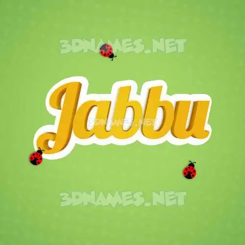 jabbu in Ladybugs style - 3D name wallpaper jabbu in Ladybugs style - 3D name wallpaper