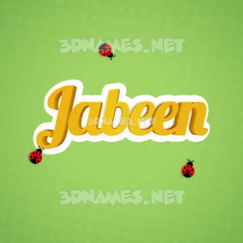 jabeen in Ladybugs style - 3D name wallpaper jabeen in Ladybugs style - 3D name wallpaper