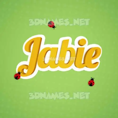 jabie in Ladybugs style - 3D name wallpaper jabie in Ladybugs style - 3D name wallpaper